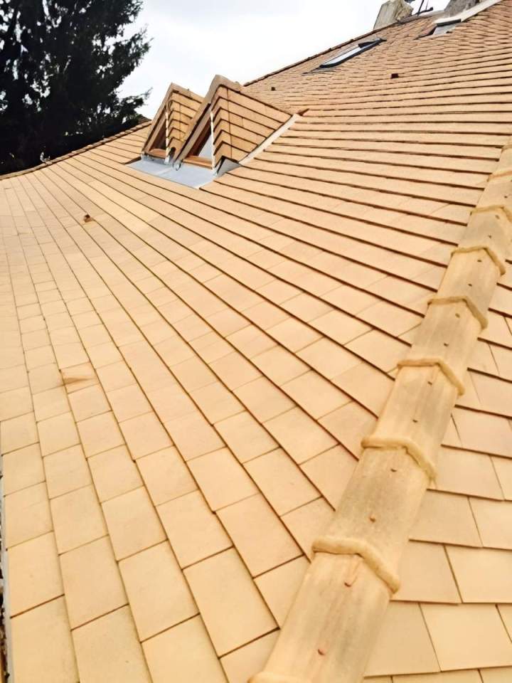 Toiture en tuiles de terre cuite Argenteuil
