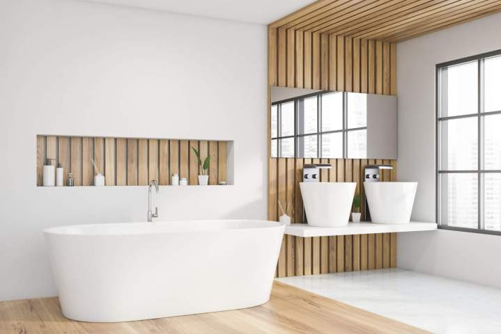 Salle de bains moderne avec plomberie de qualité Argenteuil